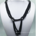 Collier noir de chaîne d&#39;électrophorèse (XJW13767)